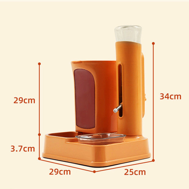 Pet Combo Feeder and Water Dispenser for Cats and Dogs